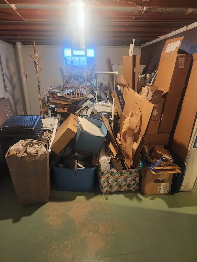 Roll-off dumpster container at job site for Yard Waste Dumpster Rental in Little Flock